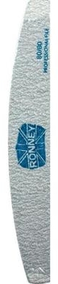 Pilnik do paznokci, 80/80, szary, RN 00260 - Ronney Professional — Zdjęcie N1
