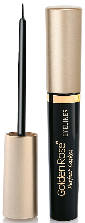 PREZENT! Eyeliner w płynie - Golden Rose Perfect Lashes Black EyeLiner — Zdjęcie N1