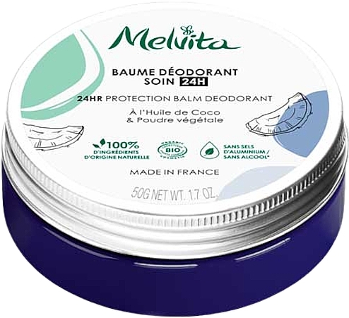 Dezodorant w balsamie do ciała - Melvita 24HR Protection Balm Deodorant  — Zdjęcie N1
