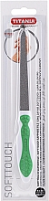 Pilnik do paznokci powlekany szafirem, zielony - Titania  — Zdjęcie N3