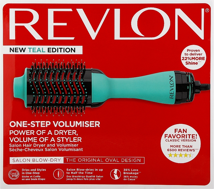 Suszarko-lokówka do włosów - Revlon One-Step Volumiser New Edition Teal — Zdjęcie N1