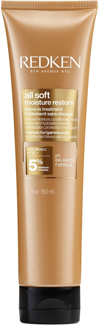 Nawilżająca odżywka bez spłukiwania - Redken All Soft Moisture Restore Leave-In Treatment — Zdjęcie 150 ml