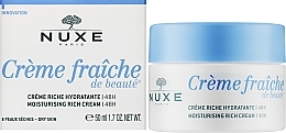 Nawilżający krem ​​do cery suchej - Nuxe Creme Fraiche De Beaute Moisturising Rich Cream 48H — Zdjęcie N3