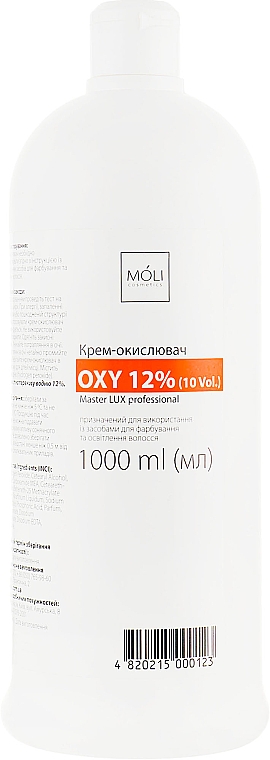 Emulsja utleniająca 12% - Moli Cosmetics Oxy 12% (10 Vol.) — Zdjęcie N1