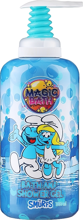Żel do kąpieli i pod prysznic - EP Line Magic Bath Smurfs Bath And Shower Gel — Zdjęcie N4