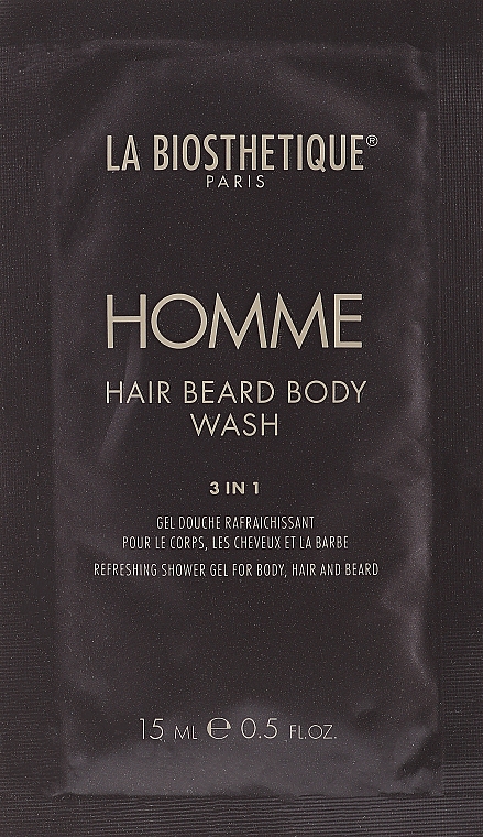 Żel do ciała, włosów i brody - La Biosthetique Homme Hair Beard Body Wash (próbka) — Zdjęcie N1