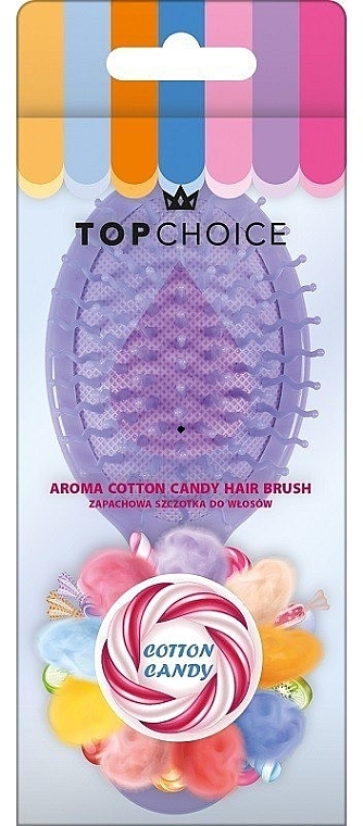 Szczotka do włosów Aroma Cotton Candy 64401, liliowa - Top Choice Hair Brush — Zdjęcie N1