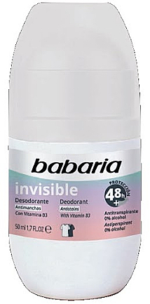 Dezodorant do ciała niepozostawiający śladów - Babaria Skin Invisible Deodorant