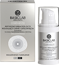Peptydowy krem pod oczy redukujący cienie i obrzęki - BasicLab Dermocosmetics Complementis — Zdjęcie N1