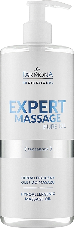Hipoalergiczny olej do masażu - Farmona Professional Expert Massage Pure Oil — Zdjęcie N1