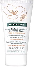 Krem do depilacji twarzy i miejsc wrażliwych - Klorane Soothing Hair Removal Cream With Sweet Almond — Zdjęcie N1