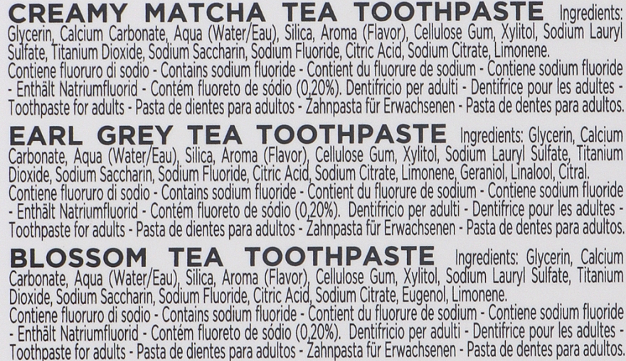 Zestaw Kolekcja herbat - Marvis Tea Collection Kit (toothpaste/3x25ml) — Zdjęcie N4