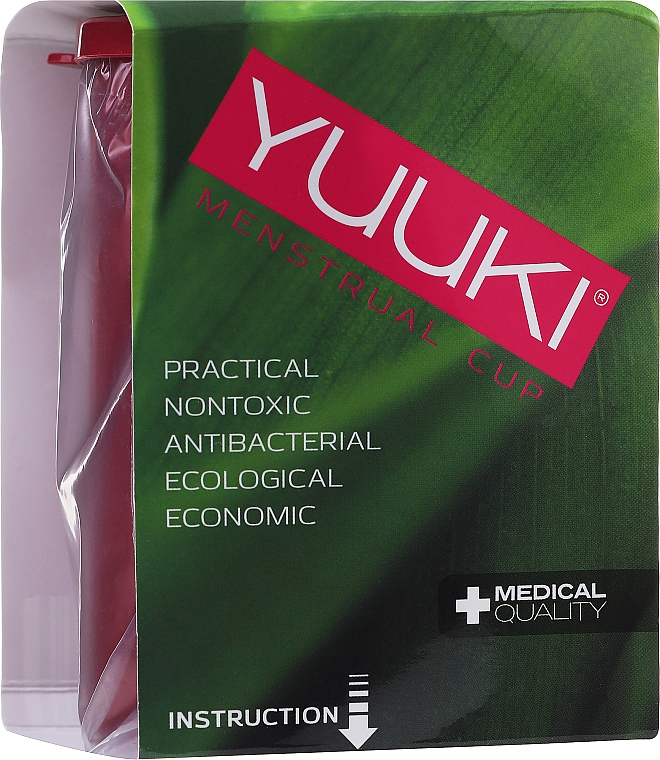 Pojemnik do dezynfekcji kubka menstruacyjnego, bordowy - Yuuki Menstrual Cup — Zdjęcie N2
