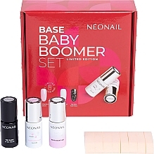 Kup PRZECENA!  Zestaw - NeoNail Professional Baby Boomer Set (top/7,2ml + base/7,2ml + gel/6,5ml + sticks/8pc)  *
