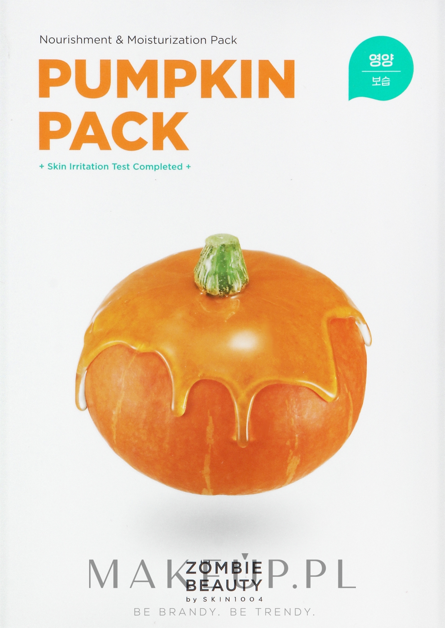 Zestaw maseczek dyniowych - SKIN1004 Zombie Beauty Pumpkin Pack — Zdjęcie 16 x 4 g