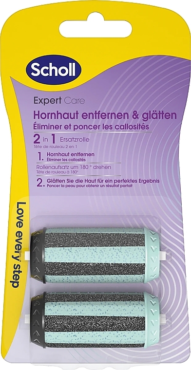 Wymienne rolki do pilnika elektrycznego - Scholl Velvet Smooth Expert Care 2 in 1 File & Smooth — Zdjęcie N1