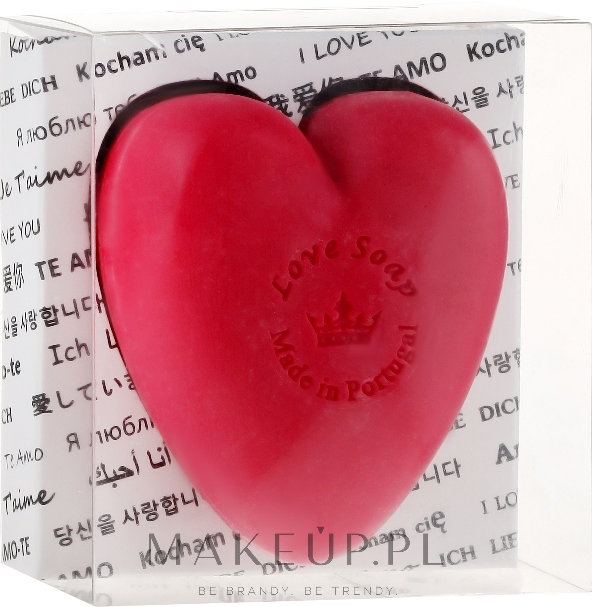 Naturalne mydło w kształcie serca - Essências de Portugal Love Soap Transparent Box (w pudełku) — Zdjęcie 150 g