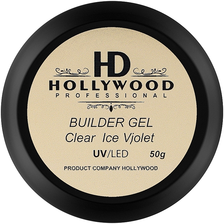 Żel budujący do paznokci - HD Hollywood Builder Gel Clear Ice Violet — Zdjęcie N3