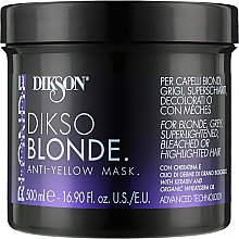 Maska przeciw żółknięciu włosów - Dikson Dikso Blonde Anti-Yellow Mask — Zdjęcie N1