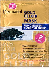 Odmładzająca maska do twarzy - Dermacol Gold Elixir Caviar Face Mask — Zdjęcie N1