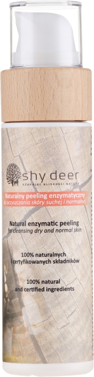 Naturalny peeling enzymatyczny do oczyszczania skóry suchej i normalnej - Shy Deer — Zdjęcie N1