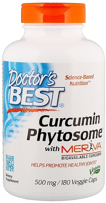 Kurkumina fitosomalna, 500 mg - Doctor's Best Curcumin Phytosome Meriva — Zdjęcie N1