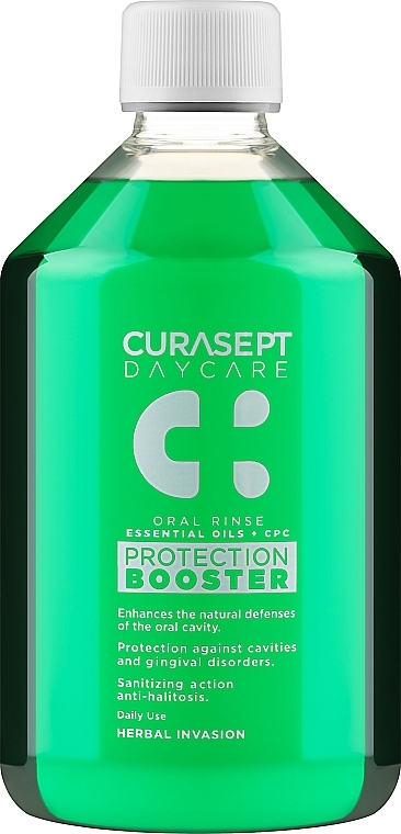 Płyn do płukania jamy ustnej - Curaprox Curasept DayCare Protection Booster Herbal Invasion — Zdjęcie N1