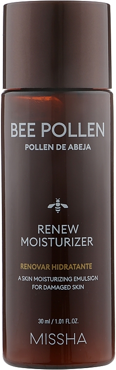 Zestaw - Missha Bee Pollen Renew Skincare Set (ton/150ml + emulsion/130ml + mini/ton/30ml + mini/emulsion/30ml) — Zdjęcie N5