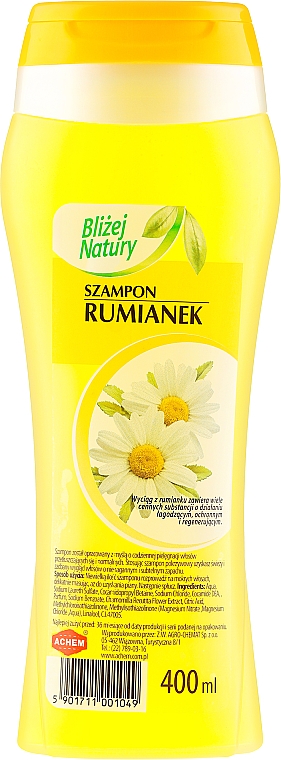 Rumiankowy szampon do włosów normalnych i przetłuszczających się - Achem — Zdjęcie N2