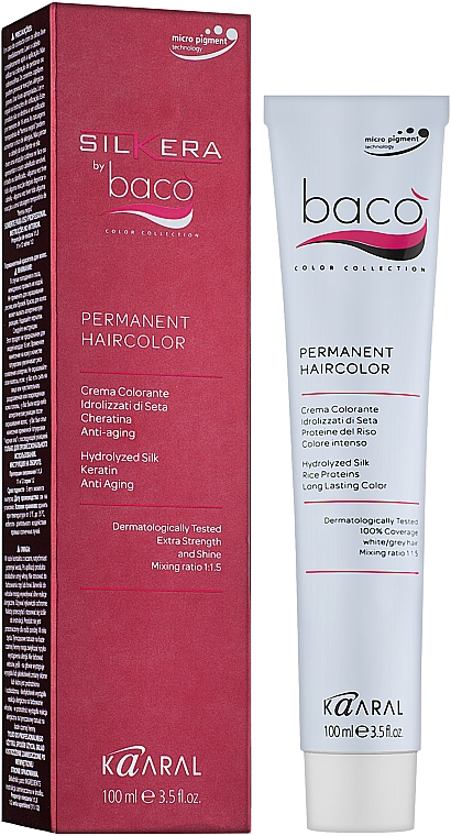 Farba do włosów - Kaaral Baco Silkera Permanent Hair Colouring