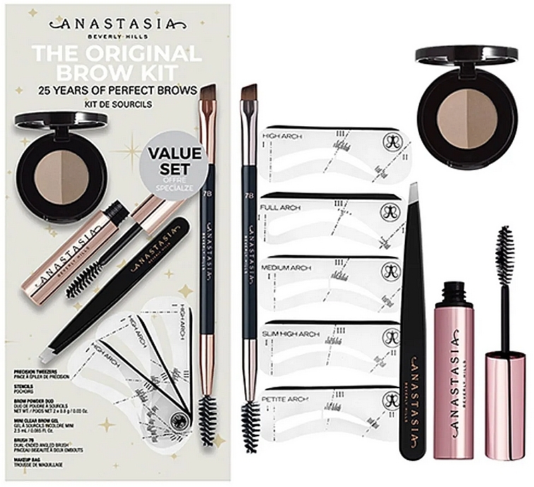 Zestaw, 5 produktów - Anastasia Beverly Hills The Original Brow Kit Taupe — Zdjęcie N1