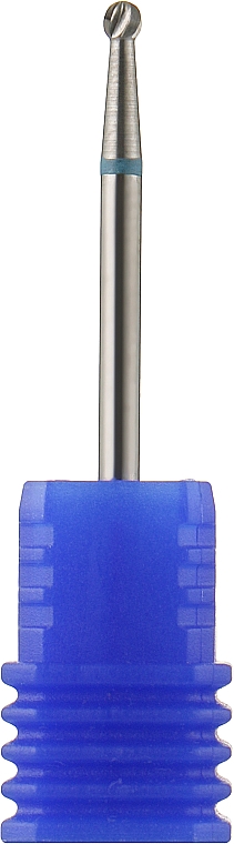 Frez wolframowy do pedicure'u 2,3 mm, niebieski - Head The Beauty Tools — Zdjęcie N1