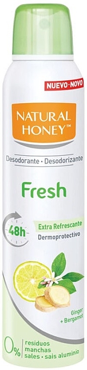 Dezodorant w sprayu - Natural Honey Fresh Desodorante Spray — Zdjęcie N1