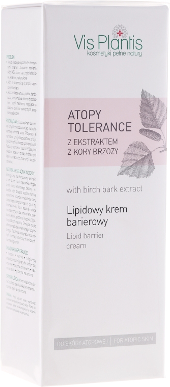 Lipidowy krem barierowy z ekstraktem z kory brzozy - Vis Plantis Atopy Tolerance — Zdjęcie N5