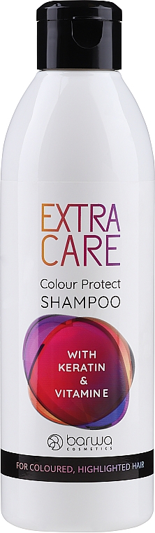 Szampon chroniący kolor do włosów farbowanych, rozjaśnianych i z pasemkami - Barwa Extra Care