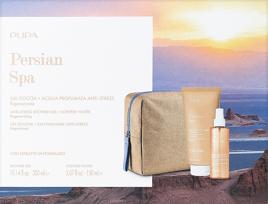 Zestaw - Pupa Persian Spa Kit 2 (sh/gel/300ml + water/150ml + bag) — Zdjęcie N1