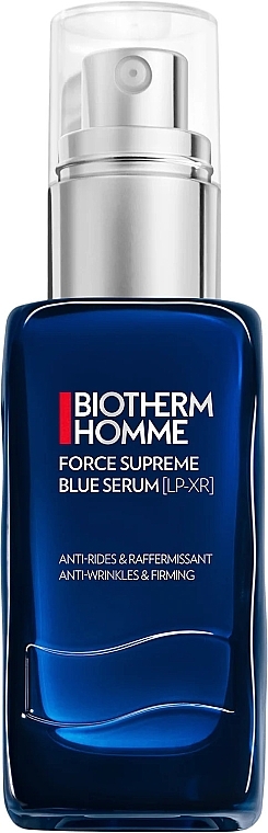 Serum przeciwstarzeniowe o działaniu ujędrniającym skórę twarzy dla mężczyzn - Biotherm Homme Force Supreme Blue Serum — Zdjęcie N1