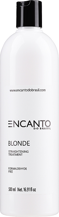 Produkt do keratynowego prostowania włosów blond - Encanto Do Brasil Blonde Straightening Treatment — Zdjęcie N3
