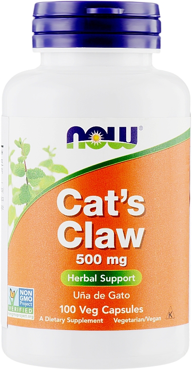 Wyciąg z kociego pazura na wsparcie układu immunologicznego - Now Foods Cats Claw — Zdjęcie N1