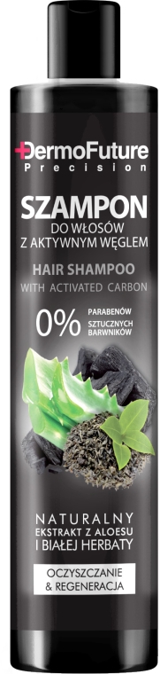 Szampon do włosów z aktywnym węglem - DermoFuture Hair Shampoo with Activated Carbon