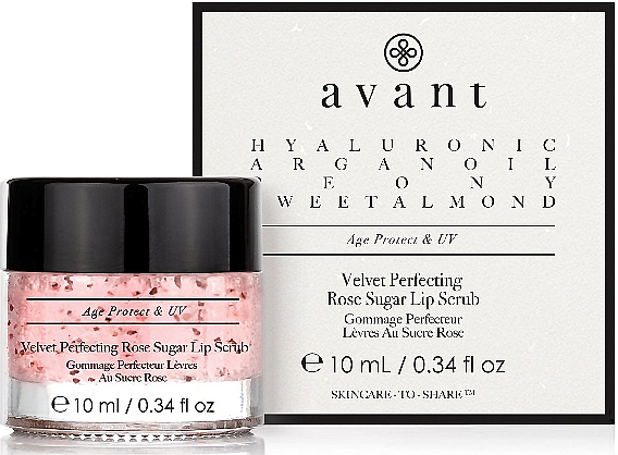 Różany peeling cukrowy do ust - Avant Velvet Perfecting Rose Sugar Lip Scrub — Zdjęcie N1