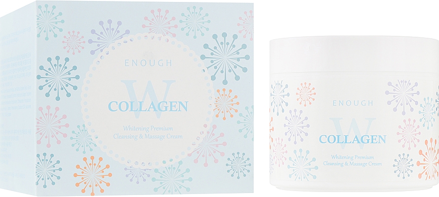 Rozjaśniający kolagenowy krem do masażu ciała - Enough W Collagen Whitening Premium Cleansing & Massage Cream — Zdjęcie N1