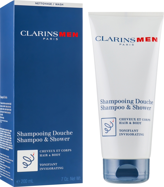 Szampon i żel pod prysznic dla mężczyzn - Clarins Men Shampoo & Shower — Zdjęcie N1