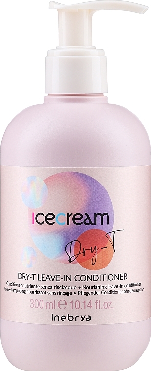 Odżywka do włosów bez spłukiwania - Inebrya Ice Cream Dry-T Leave-In Conditioner 