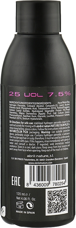 Utleniacz do włosów 7,5% 25 VOL - Abril Et Nature Nature Oxy Plex Hydrogen Peroxide Cream — Zdjęcie N1