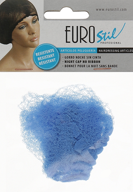 Siatka na włosy, niebieska, 01049/59 - Eurostil — Zdjęcie N1