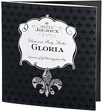 Zestaw biżuterii z kryształów na piersi i łono, turkusowo-błękitny - Petits Joujoux Gloria Set  — Zdjęcie N3