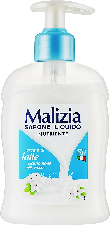 Mydło w płynie Kremowe mleko - Malizia Liquid Soap Crema Di Latte — Zdjęcie N1