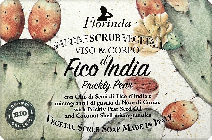 Mydło peelingujące z olejem z pestek opuncji - Florinda Prickly Pear Soap Scrub — Zdjęcie N1