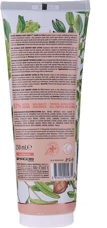 Balsam do ciała z olejem arganowym i jojoba - Biobaza Silky Comfort Body Lotion — Zdjęcie N2